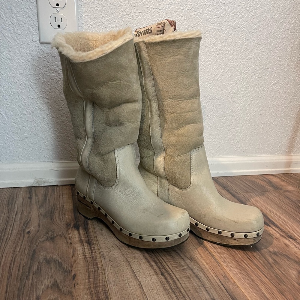 Frye shearling boots. Size 8
